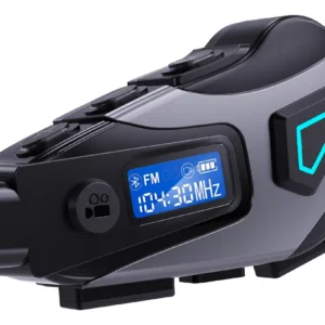 Intercomunicador Bluetooth para Casco de Moto 500M con Radio FM